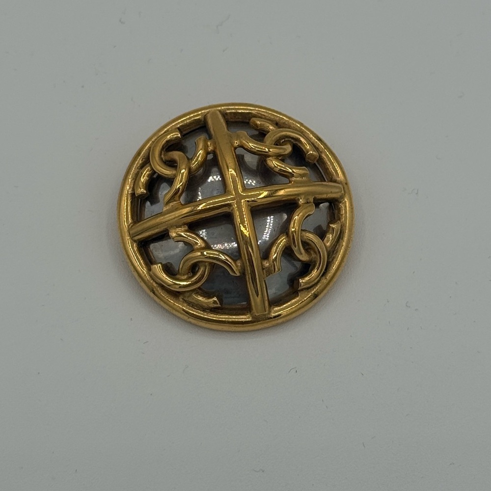 CHANEL Gold and Silver Brooch